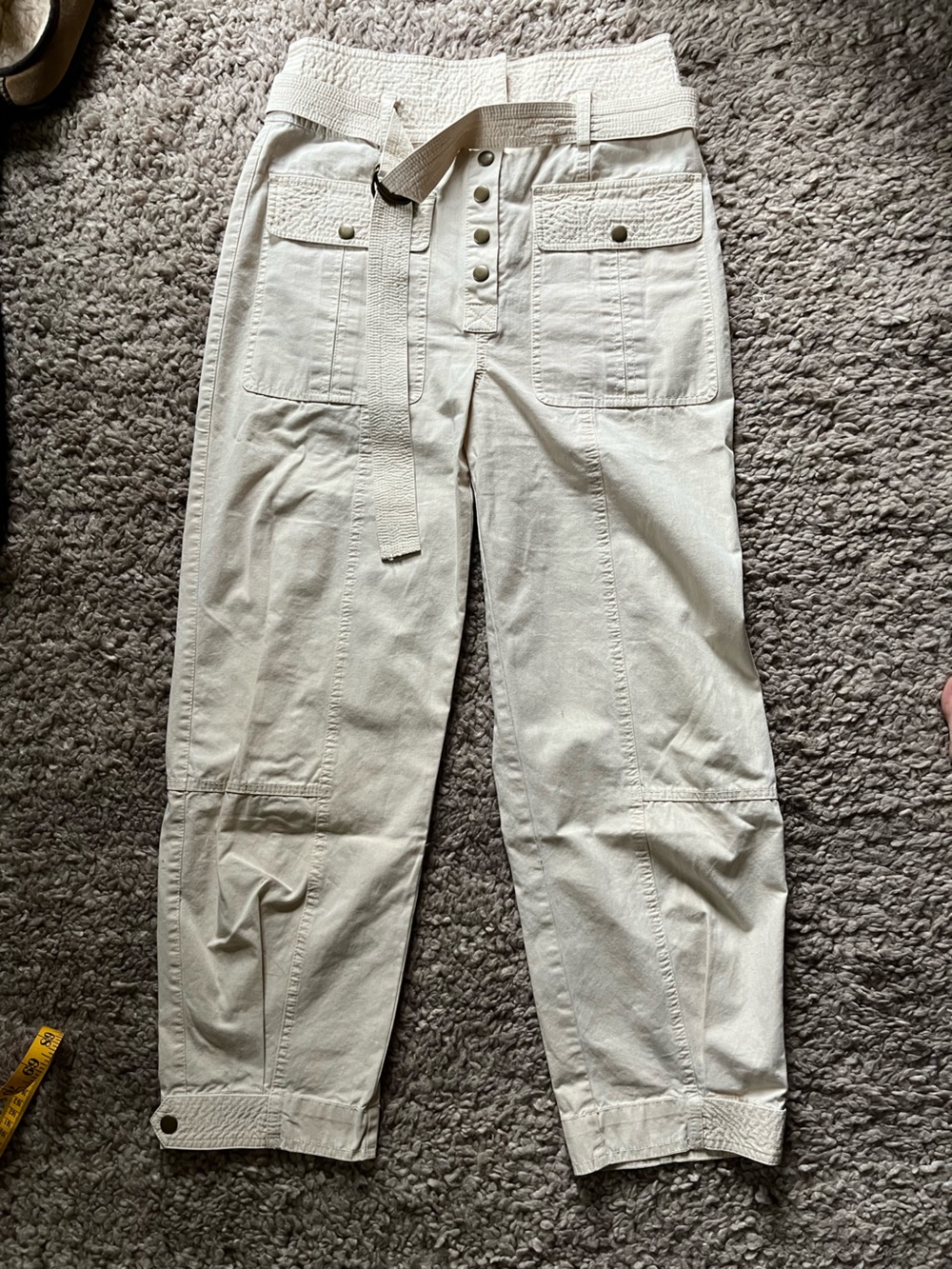 Ulla Johnson Sandstone Cargo Trousers